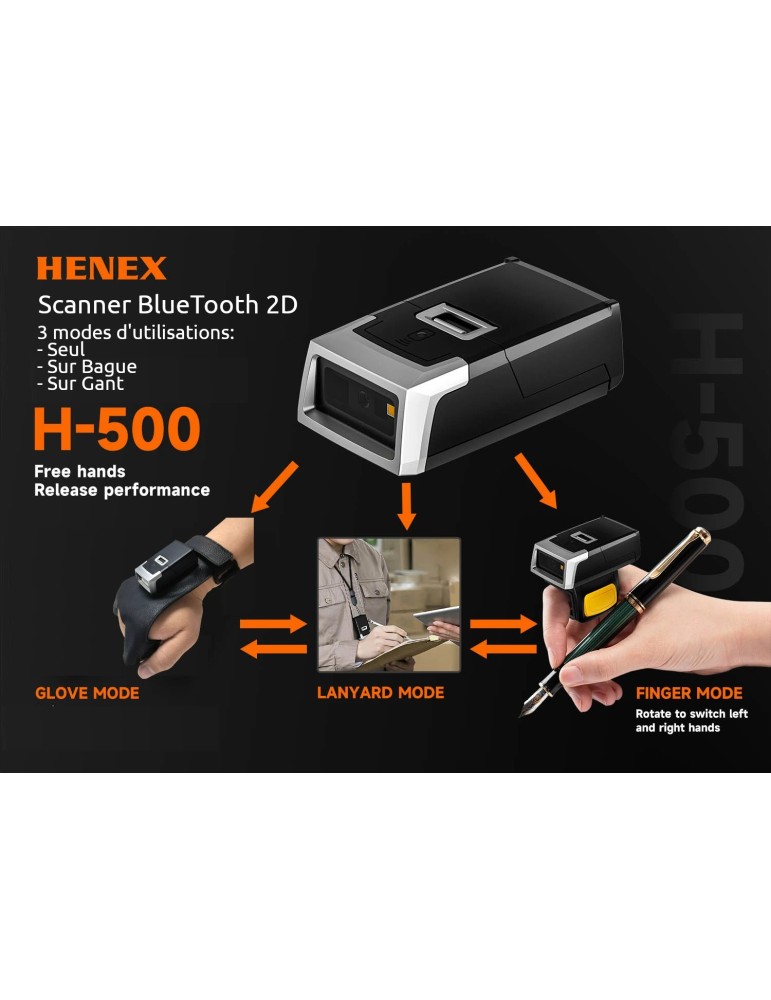 HC-500 – Scanner bague 2D Datamatrix